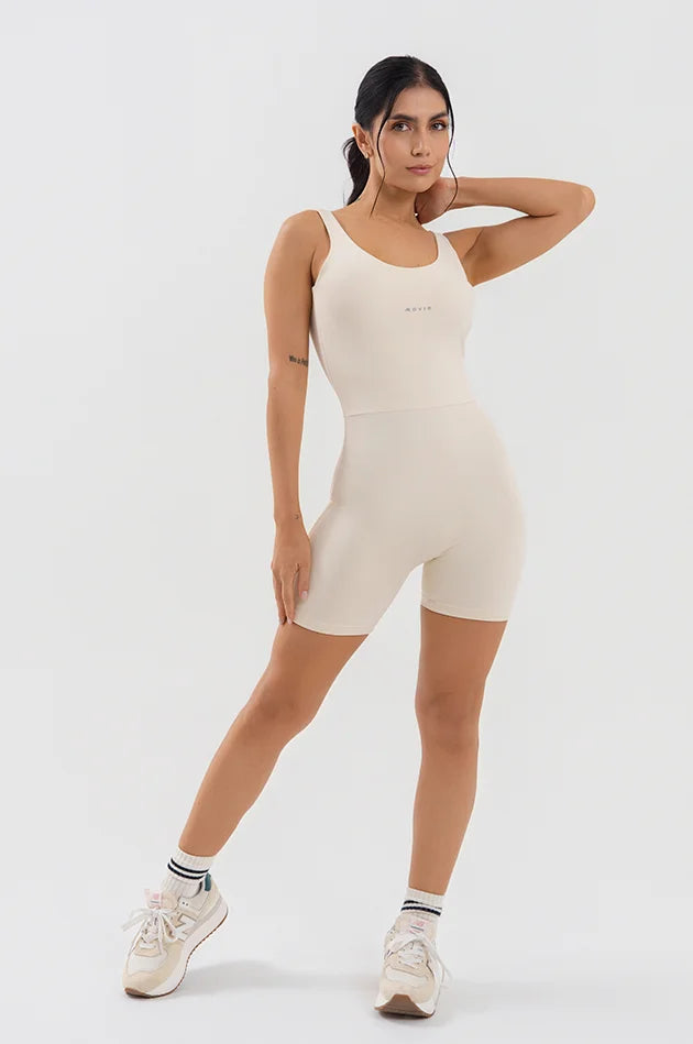 Macaquinho Sirena Movie Fitness - Off-White